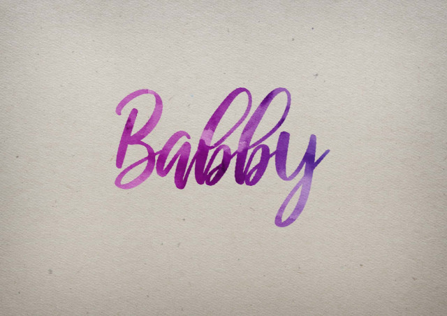 Free photo of Babby Watercolor Name DP