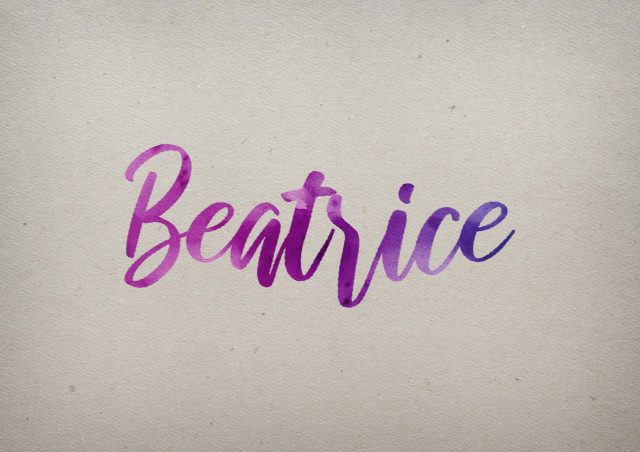 Free photo of Beatrice Watercolor Name DP