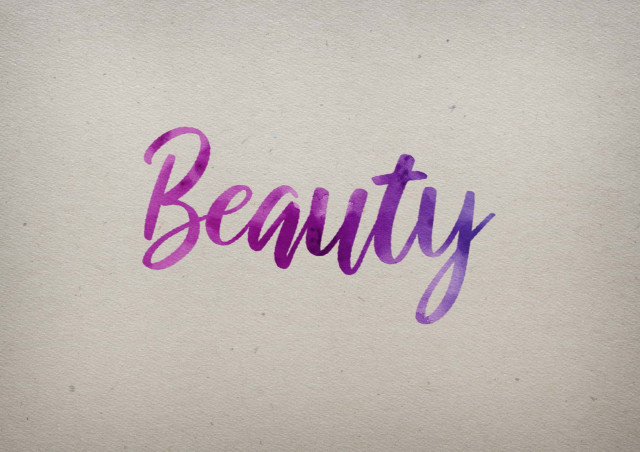 Free photo of Beauty Watercolor Name DP