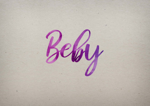 Free photo of Beby Watercolor Name DP