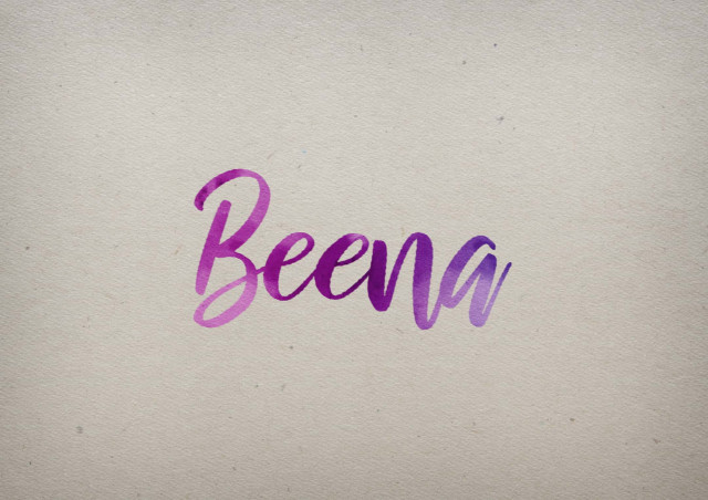 Free photo of Beena Watercolor Name DP