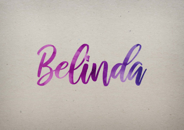 Free photo of Belinda Watercolor Name DP