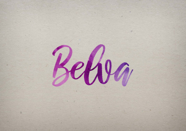 Free photo of Belva Watercolor Name DP