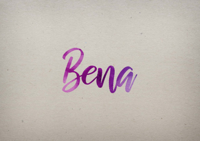 Free photo of Bena Watercolor Name DP