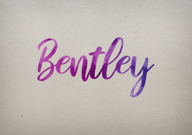 Free photo of Bentley Watercolor Name DP