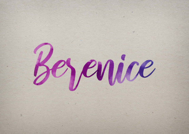 Free photo of Berenice Watercolor Name DP