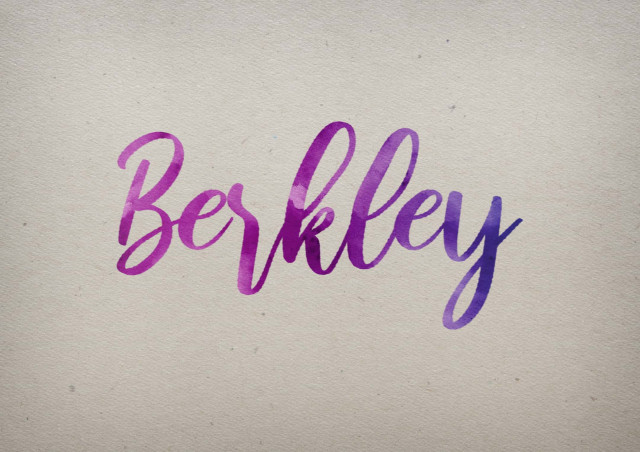 Free photo of Berkley Watercolor Name DP