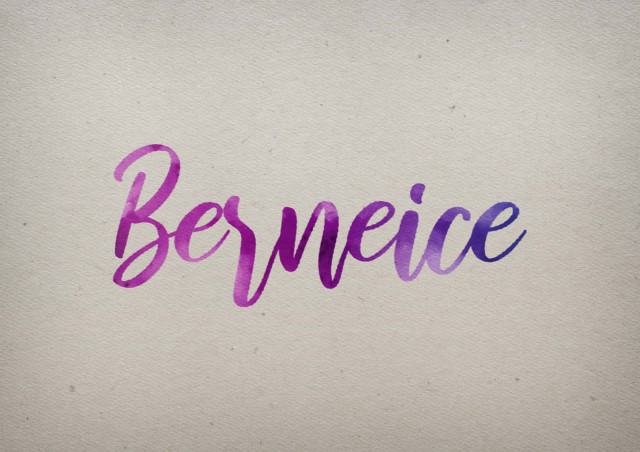 Free photo of Berneice Watercolor Name DP