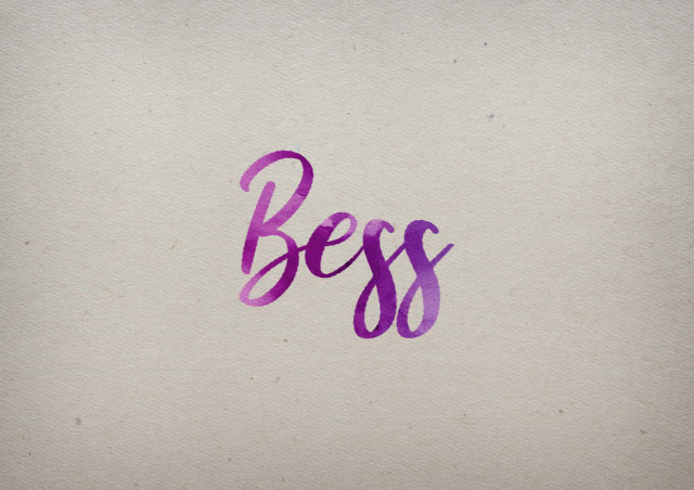 Free photo of Bess Watercolor Name DP