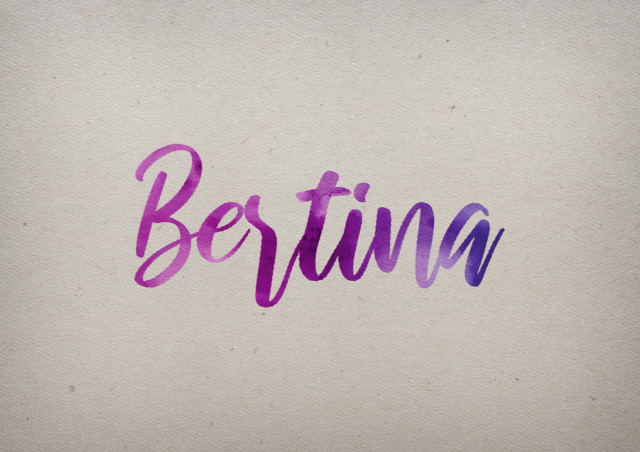 Free photo of Bertina Watercolor Name DP