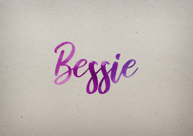 Free photo of Bessie Watercolor Name DP
