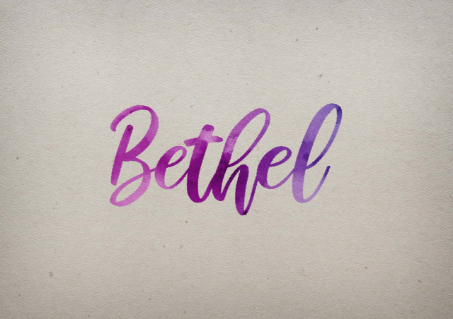 Free photo of Bethel Watercolor Name DP