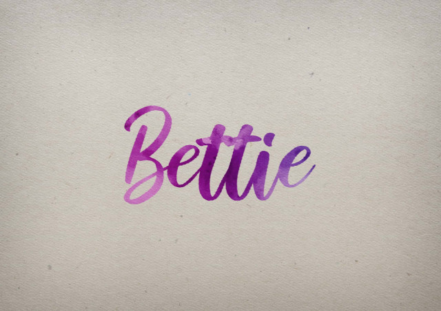 Free photo of Bettie Watercolor Name DP