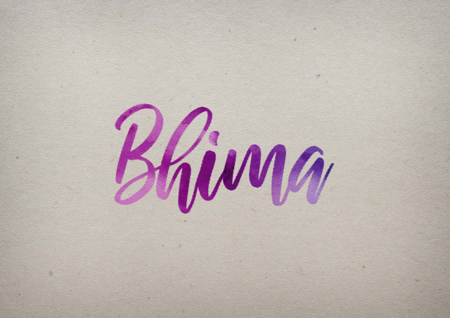 Free photo of Bhima Watercolor Name DP