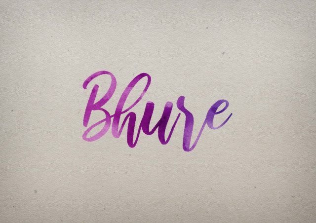 Free photo of Bhure Watercolor Name DP