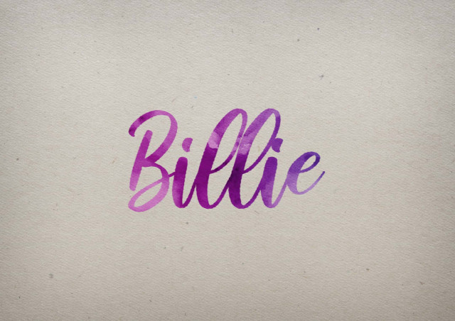 Free photo of Billie Watercolor Name DP