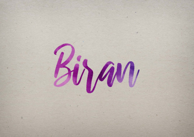 Free photo of Biran Watercolor Name DP
