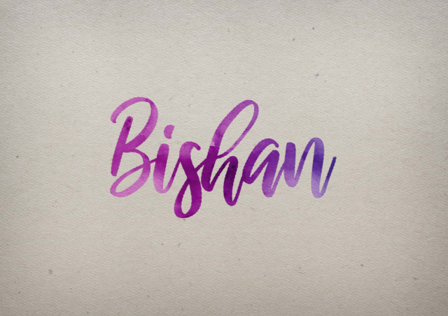 Free photo of Bishan Watercolor Name DP