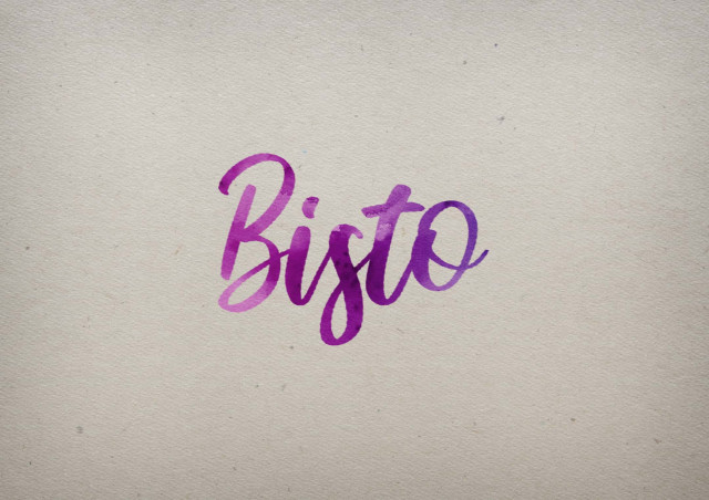 Free photo of Bisto Watercolor Name DP