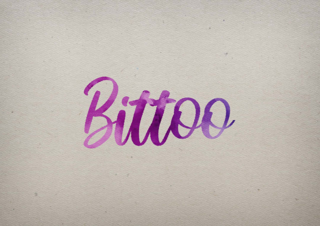 Free photo of Bittoo Watercolor Name DP