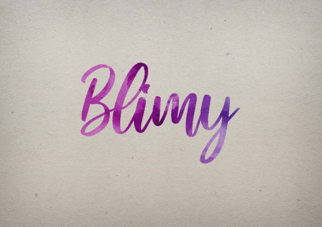 Free photo of Blimy Watercolor Name DP