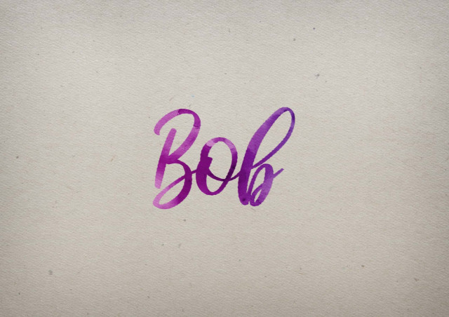 Free photo of Bob Watercolor Name DP