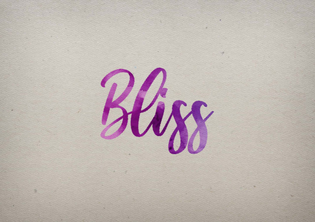 Free photo of Bliss Watercolor Name DP