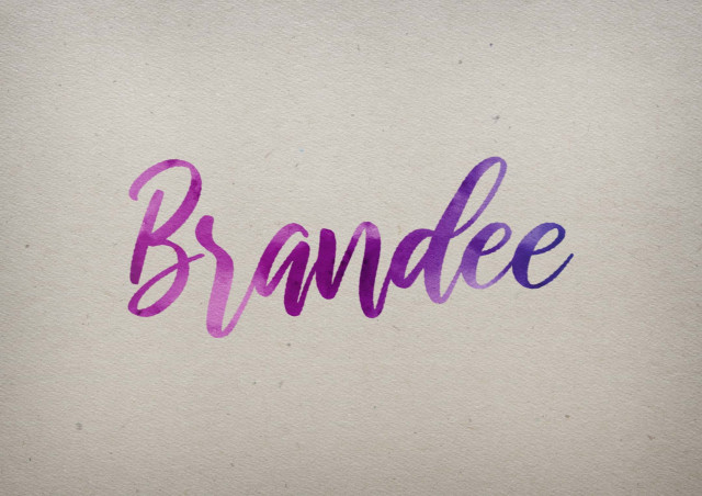 Free photo of Brandee Watercolor Name DP