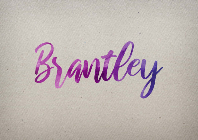 Free photo of Brantley Watercolor Name DP