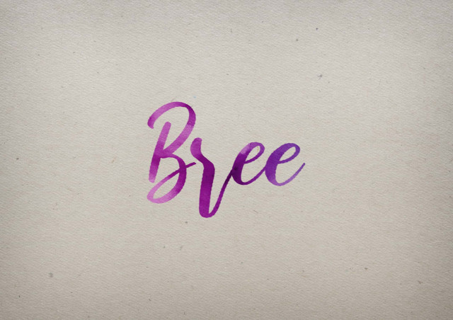 Free photo of Bree Watercolor Name DP