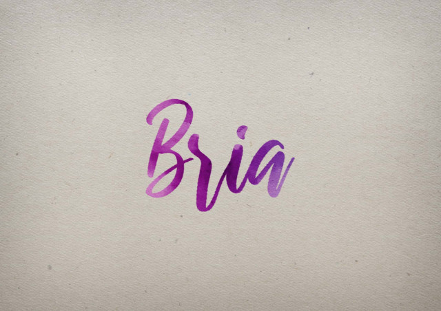 Free photo of Bria Watercolor Name DP