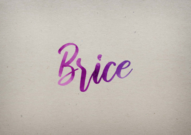 Free photo of Brice Watercolor Name DP