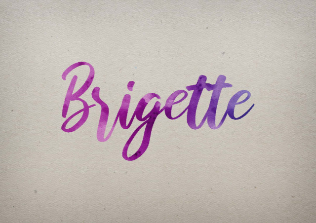 Free photo of Brigette Watercolor Name DP