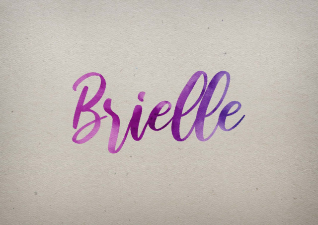 Free photo of Brielle Watercolor Name DP