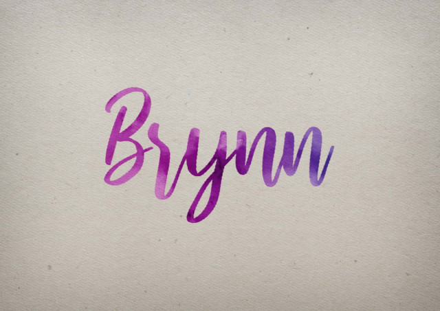 Free photo of Brynn Watercolor Name DP