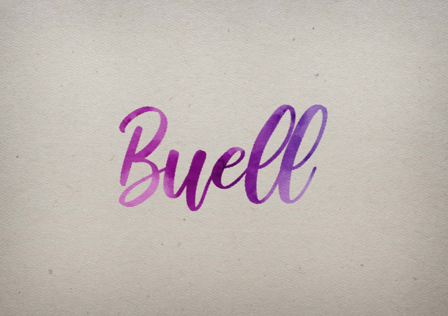 Free photo of Buell Watercolor Name DP