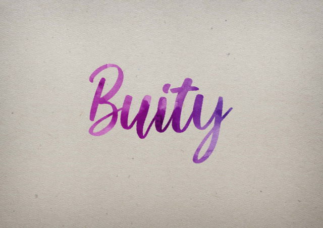 Free photo of Buity Watercolor Name DP