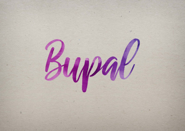 Free photo of Bupal Watercolor Name DP