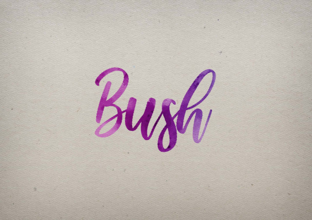 Free photo of Bush Watercolor Name DP