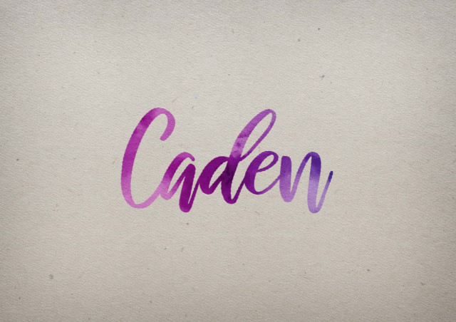 Free photo of Caden Watercolor Name DP