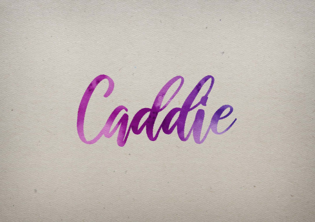 Free photo of Caddie Watercolor Name DP