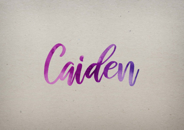 Free photo of Caiden Watercolor Name DP