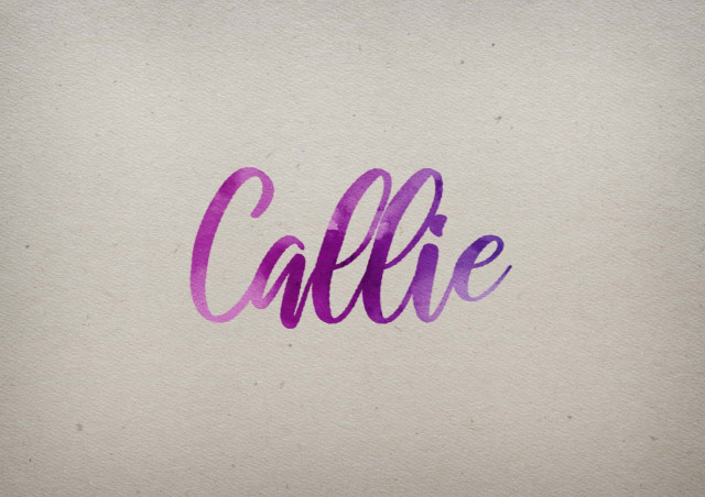 Free photo of Callie Watercolor Name DP
