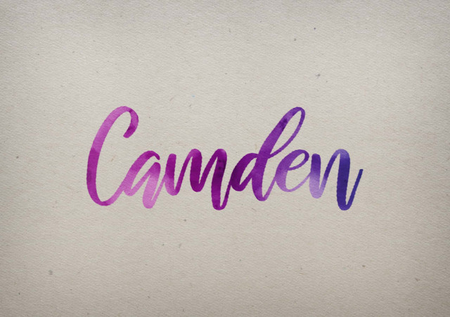 Free photo of Camden Watercolor Name DP