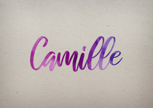 Free photo of Camille Watercolor Name DP