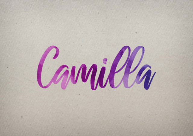 Free photo of Camilla Watercolor Name DP