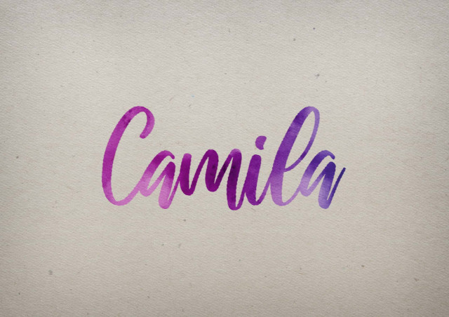 Free photo of Camila Watercolor Name DP