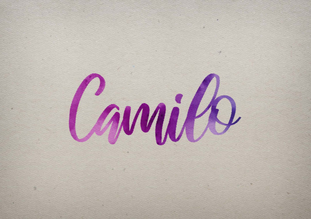 Free photo of Camilo Watercolor Name DP