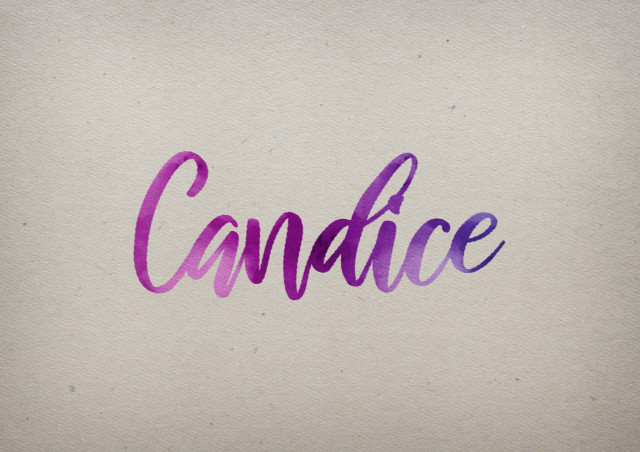 Free photo of Candice Watercolor Name DP