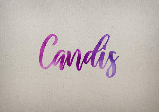 Free photo of Candis Watercolor Name DP